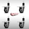 Service Caster 3.5'' SS Black Poly Swivel 1-3/4'' Expanding Stem Caster Set Total Lock Brake, 4PK SCC-SSEXTTL20S3514-PPUB-BLK-134-4 - alternate 3